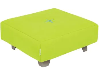 POUF QUADRAT Confort de capoll amb potes metàl·liques