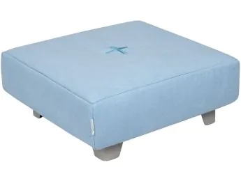 POUF QUADRAT Confort de capoll amb potes metàl·liques