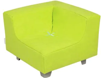SOFÀ D'ANGLE Confort de capoll amb potes metàl·liques