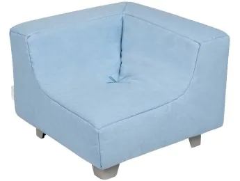 SOFÀ D'ANGLE Confort de capoll amb potes metàl·liques