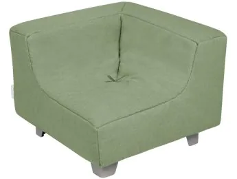 SOFÀ D'ANGLE Confort de capoll amb potes metàl·liques