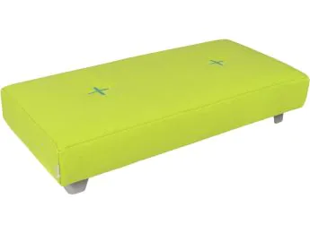 POUF RECTANGULAR Confort de capoll amb potes metàl·liques