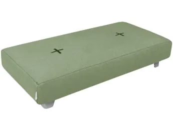 POUF RECTANGULAR Confort de capoll amb potes metàl·liques