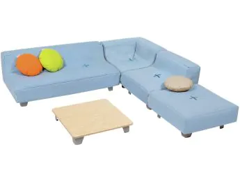 CONJUNT D'ESKINA SERENITY Confort de capoll amb potes metàl·liques