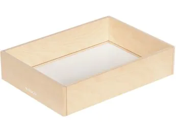 Cistella de fusta Creativ Base transparent