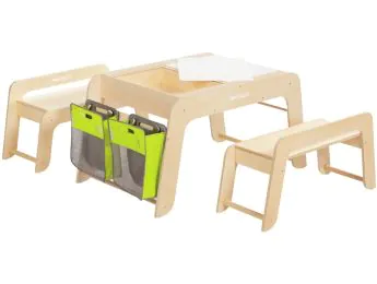 TAULA MULTIAKTIVITAT Creativ + butxaques Nomad + 2 bancs
