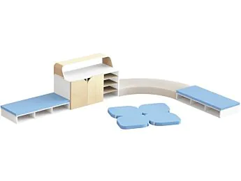 Kit d'angle gran KIDY S'COOL col·locat a terra