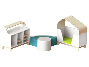 KIDY S'COOL SHELTER KIT amb potes de fusta massissa