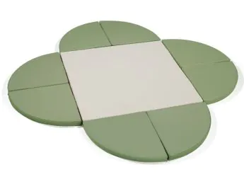 Kit de catifes Mozaïc Flower amb 9 estoretes