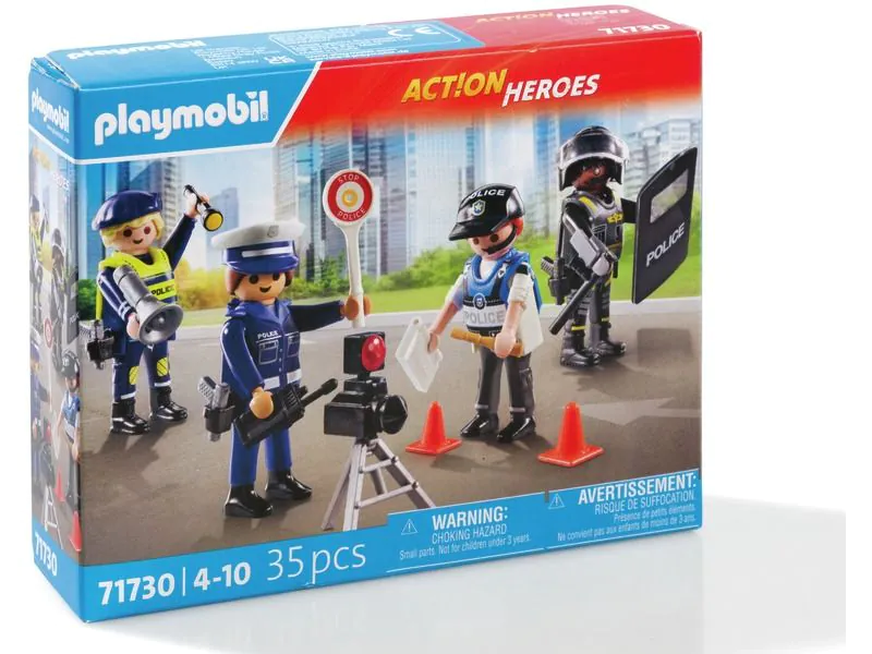 JOC DE 4 AGENTS DE POLICIA PLAYMOBIL