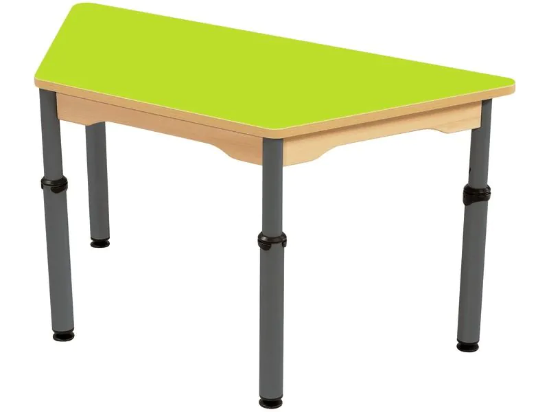 TAULA AMB SUPERFÍCIE LAMINADA - ALTURA AJUSTIBLE - Trapezoïdal